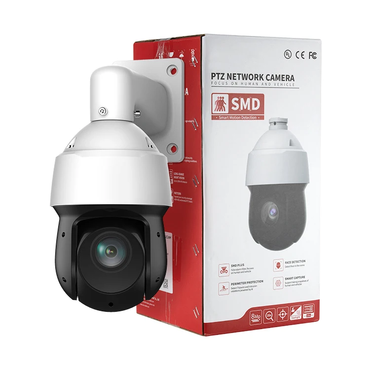 OEM DA HUA Outdoor 4K 8MP 4MP 25X 16x Optical Zoom Long Range 100m Speed Dome Auto Tracking Surveillance IP POE PTZ Camera