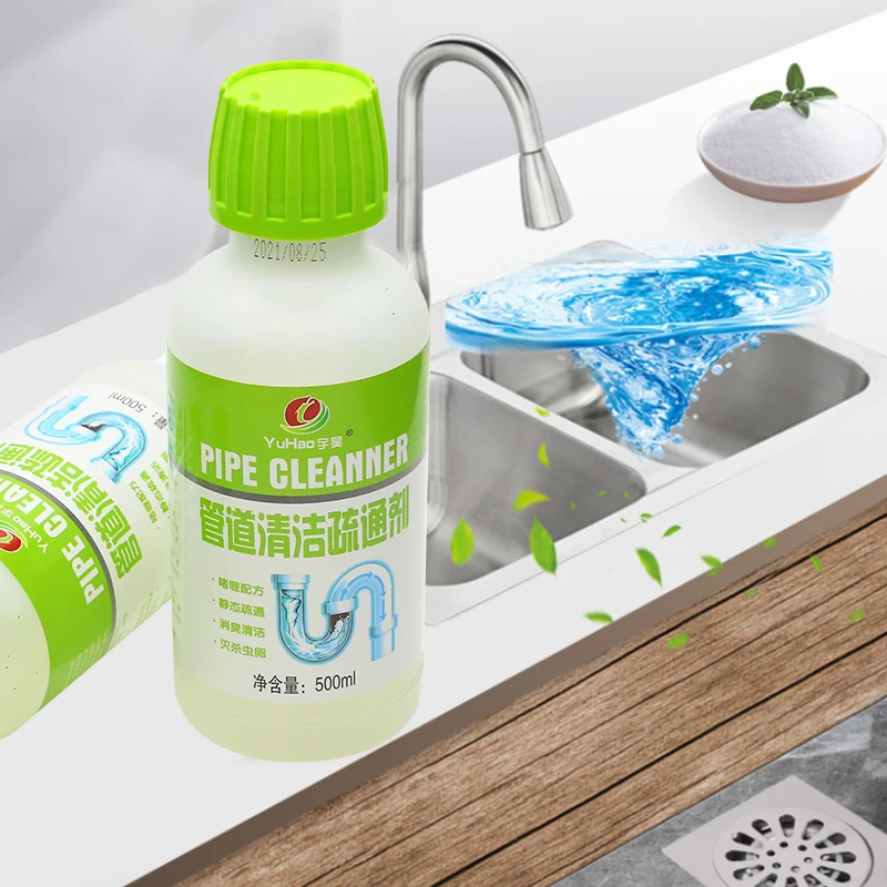 Pipeline Drain Cleaner Drain Opener liquid hair & grease clog remover For Home Kitchen & Bathroom Pipeline Cleaner