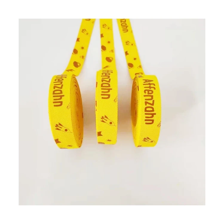 
Hot sale sustainable development 25mm printing silicone tubular webbing for special combination lock and clothing 