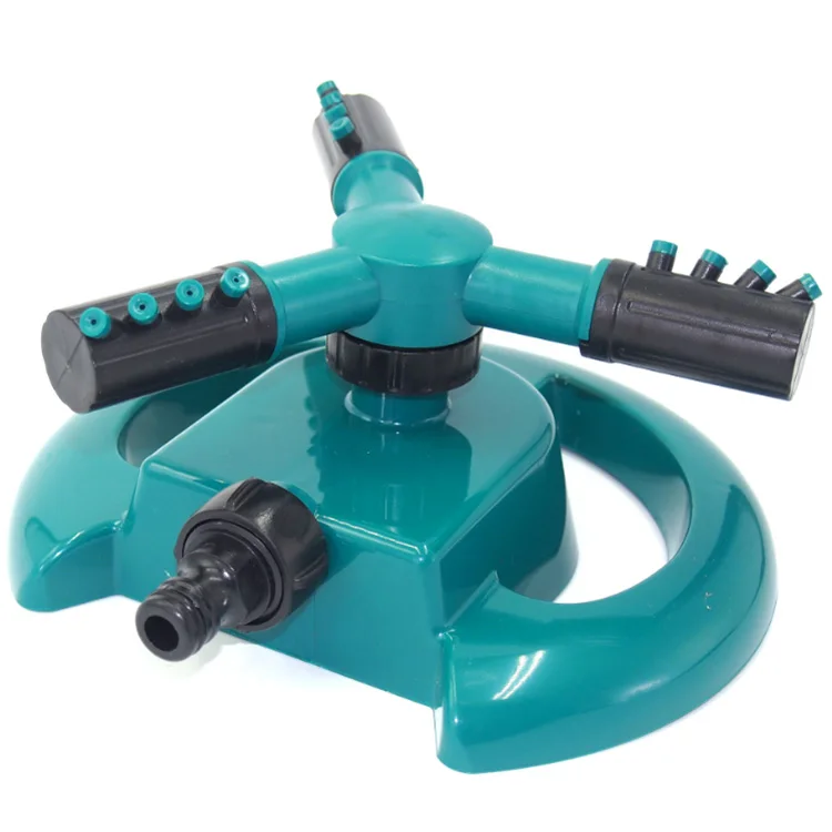 
Garden Sprinkler 360 Degree Rotating Lawn Sprinkler Three-Arm Water Sprinkler Automatic Rotating Watering System 3600 Square Fee 