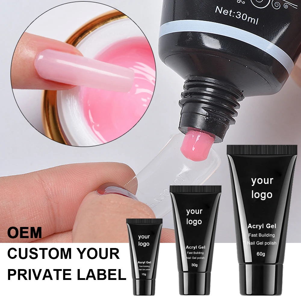 Free samples new colors poly gel acrylic gel nail poligel nail extension in tubes