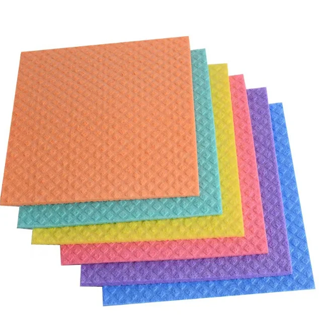 Индивидуальные Многоразовые древесный целлюлозный хлопок Губка Из Целлюлозы блюдо ткань шведского языка для мытья посуды кухни Очистка