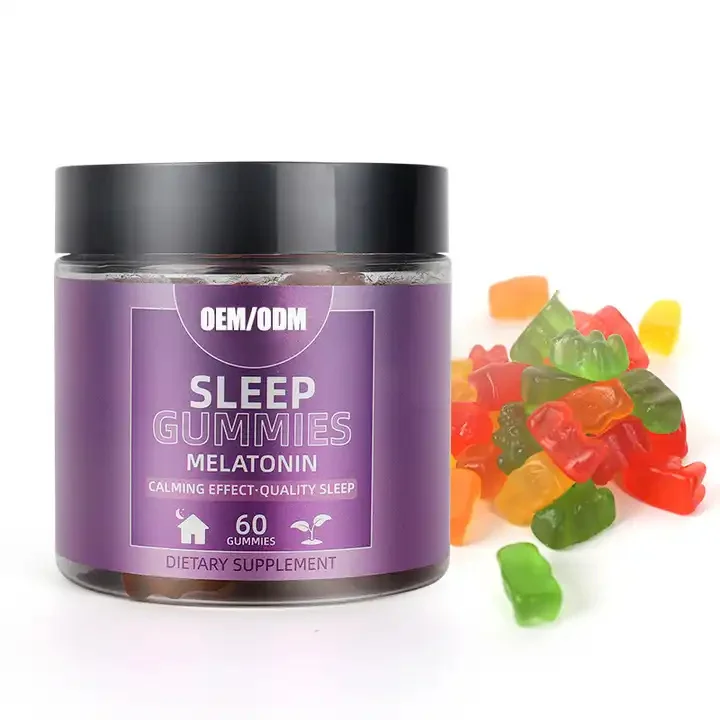 Biocaro Organic Melatonin Sleep Deep 5 HTP Vitamins Gummies Supplements