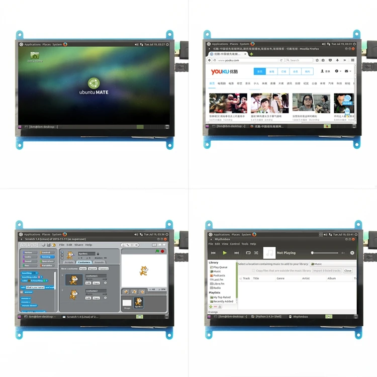 Промышленный модуль емкостный сенсорный экран 800x480 7 дюймов Raspberry pi