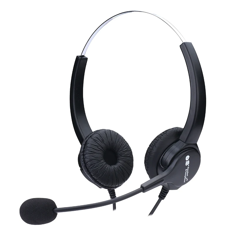 
Dh635d call center 3.5mm dual plug dual ear noise reduction computer headset with volume adjustment mute 