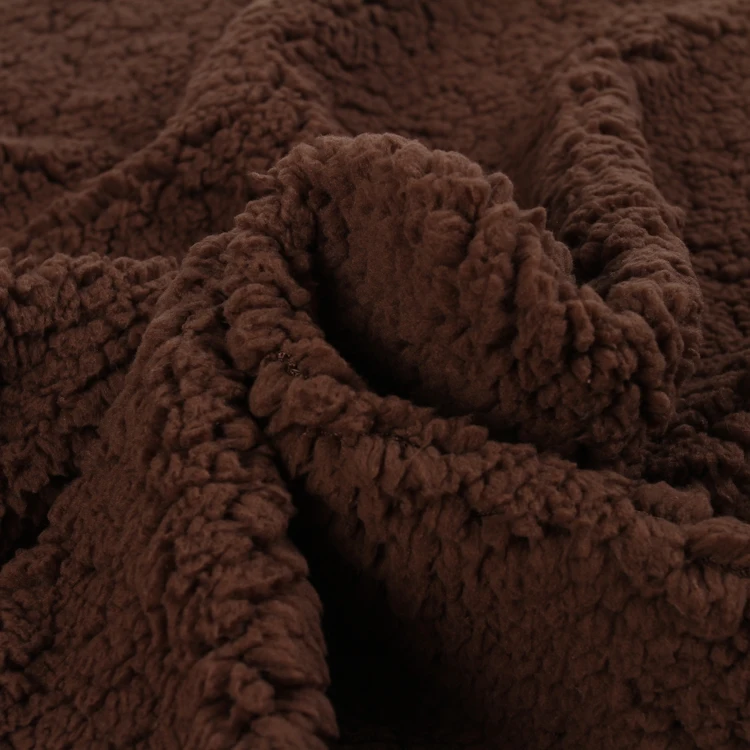 Anti-pill Granular Velvet Lamb Fleece Wholesale Faux Fur Fabric Sherpa