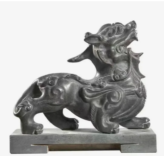 carving family Pixiu wealth attracting ornaments town houses stone carving stone carvings and sculptures artificial stone