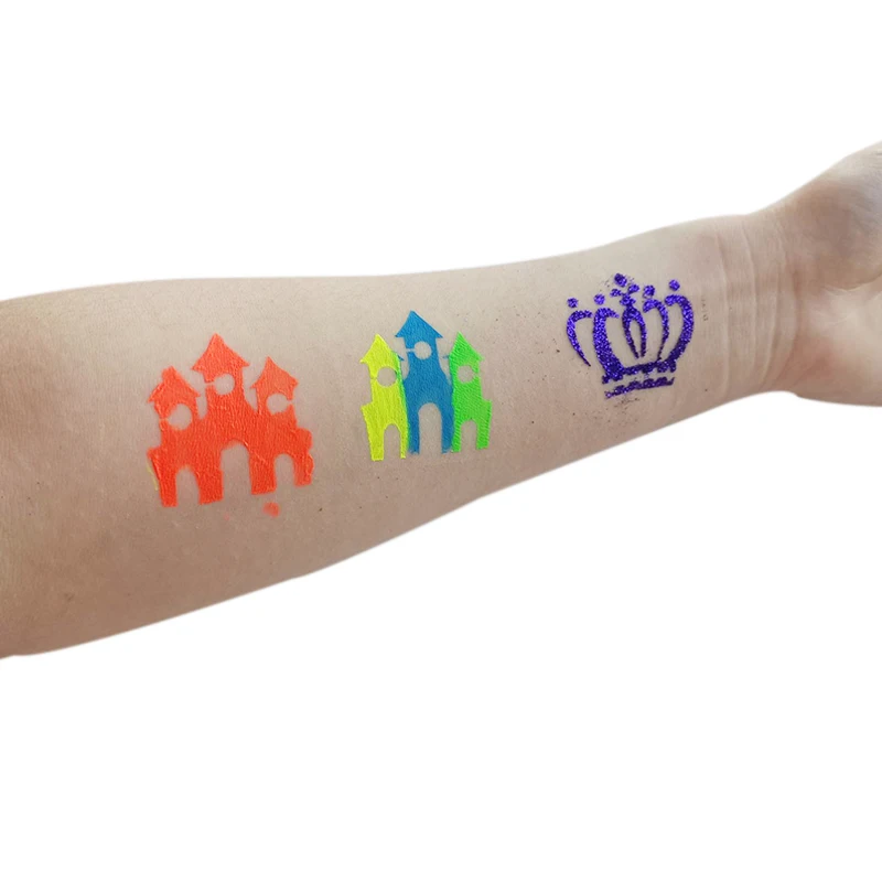 Hot Sale Tattoo Sticker Template PVC Art Airbrush Body Painting Stencil Henna Tattoo Stencils