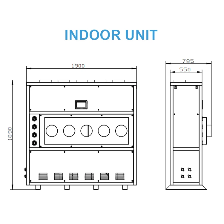 30 L/H High Capacity Temperature Adjustable Industrial Dehumidifier Split Unit for Library  running Silent