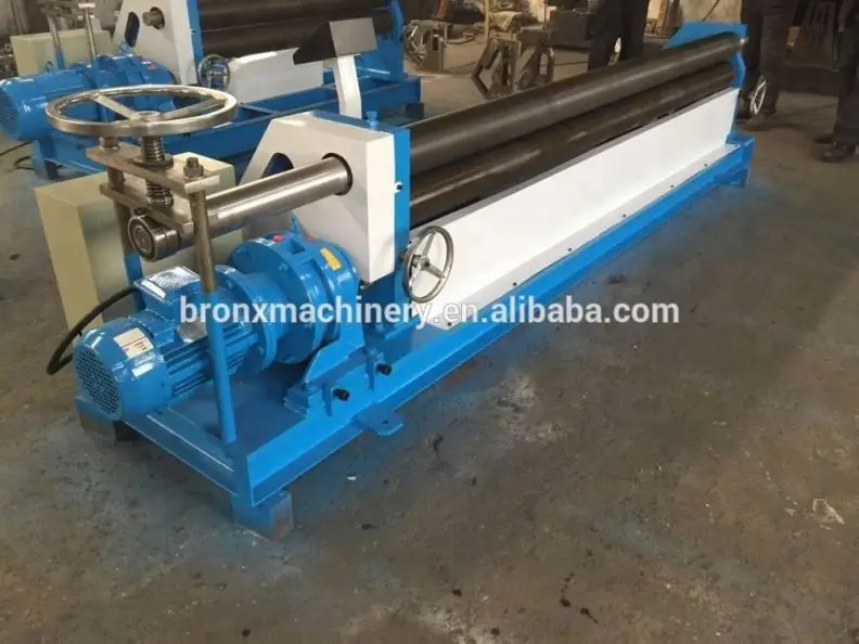 asymmetrical three roller metal plate sheet board  rolling bending machine device equipment