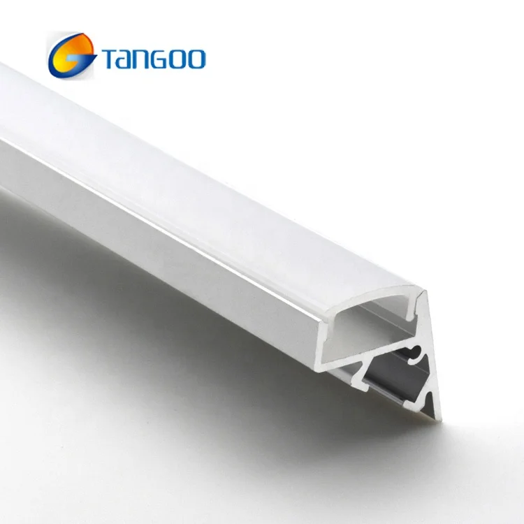 Inverted triangular shape corner light extrusion led strip aluminum profile for led light bar