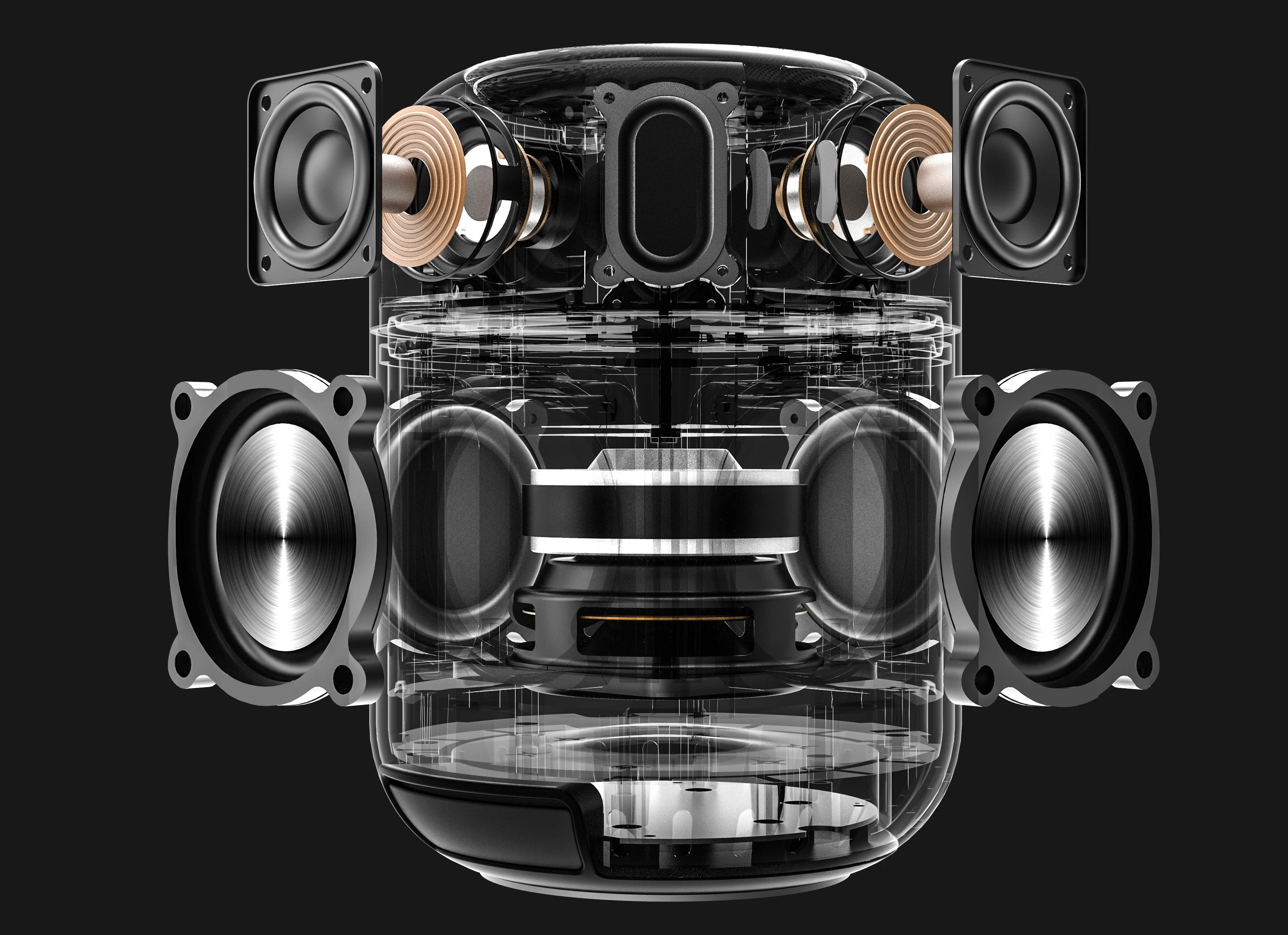 High Quality OEM/ODM DJ Fabric Super Bass 60W Wireless Portable Speaker for home use