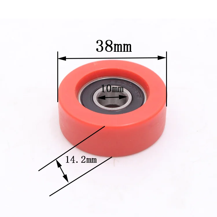 10-38-14mm 6000 POM small Flat plastic nylon door & window rollers nylon sliding door guide roller
