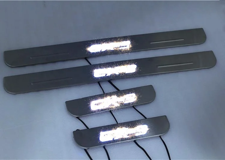 auto exterior door threshold protector sill accessories led scuff plate for mazda CX-3