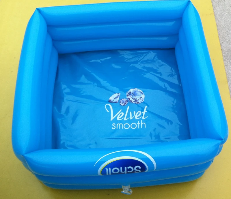 Promotional Custom logo Printing Pedicure Care Relax Feet Soak Bath Foot Inflatable Spa Basin
