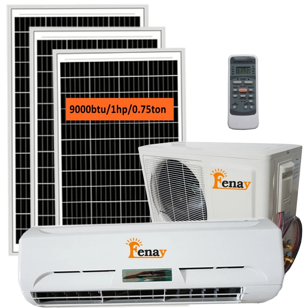 Кондиционер 9000 12000 BTU 100% DC CE CB настенный инвертор с солнечной панелью