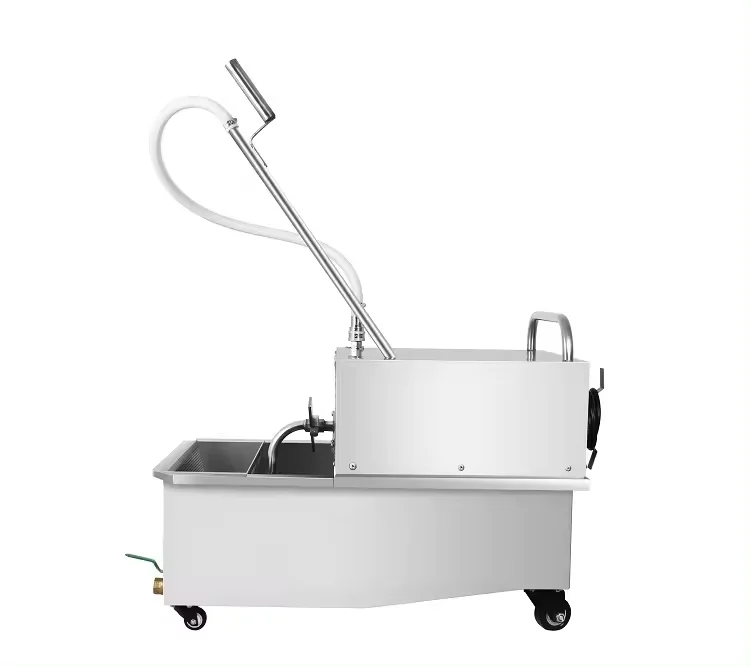Factory direct Restaurant kitchen fast food KFC equipment oil filter carts for sale Oil Filter Trolley