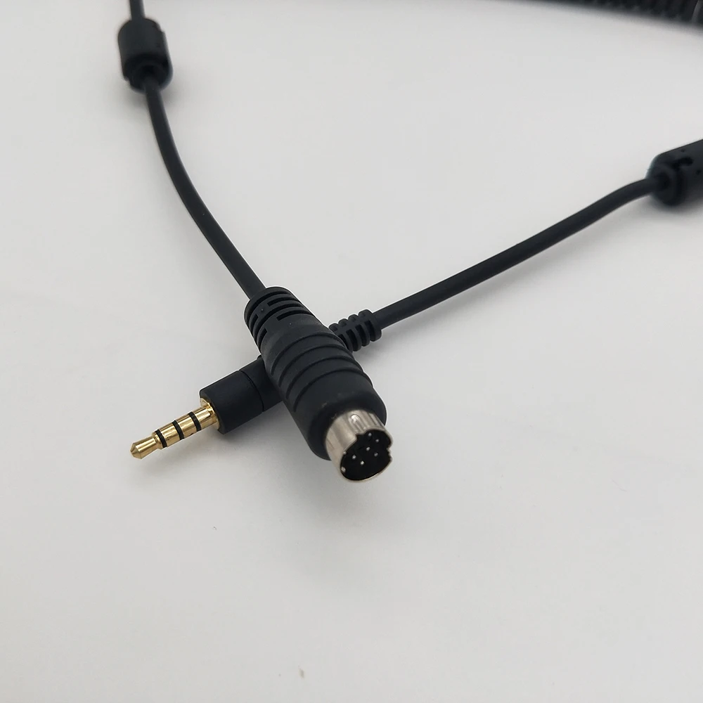 3.5mm Stereo Jack Audio Cable to Mini Din 8 Pin MIDI Male Plug 2m Audio Extension Cord for Microphone Adapter