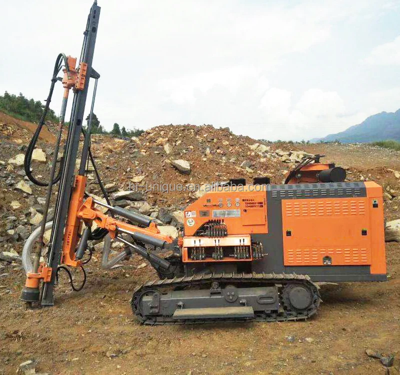 Gold supplier 17bar Integrated DTH Drill Rig Machine Mine Blasting Hole Drilling Rig