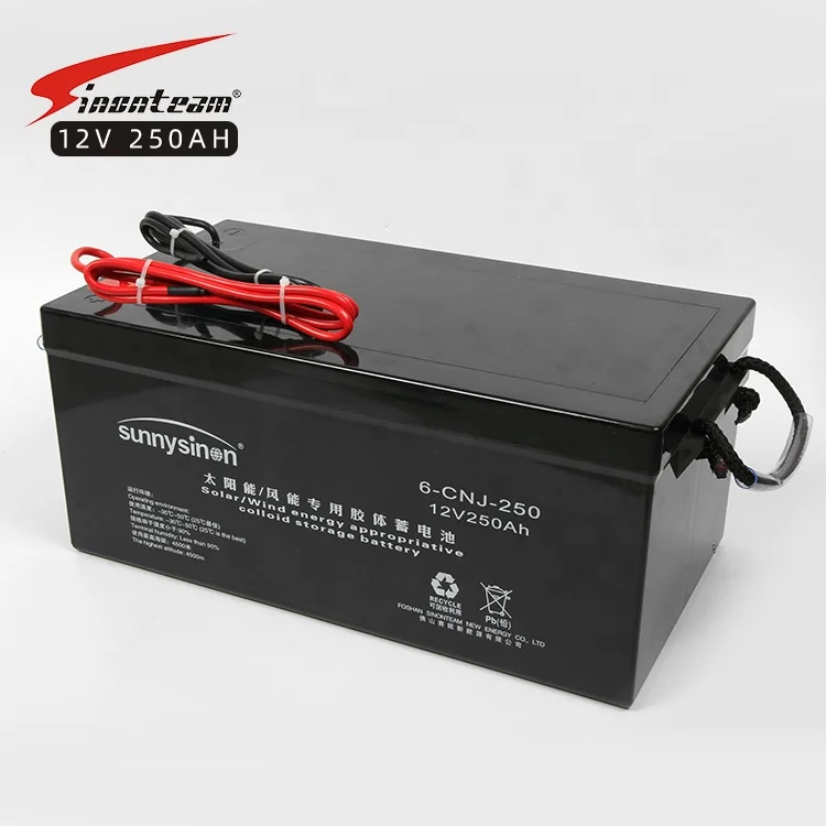 Аккумуляторная Батарея UPS для хранения на солнечной батарее 12 в 250 Ач батарея домашней энергетической системы глубокий цикл солнечная AGM GEL