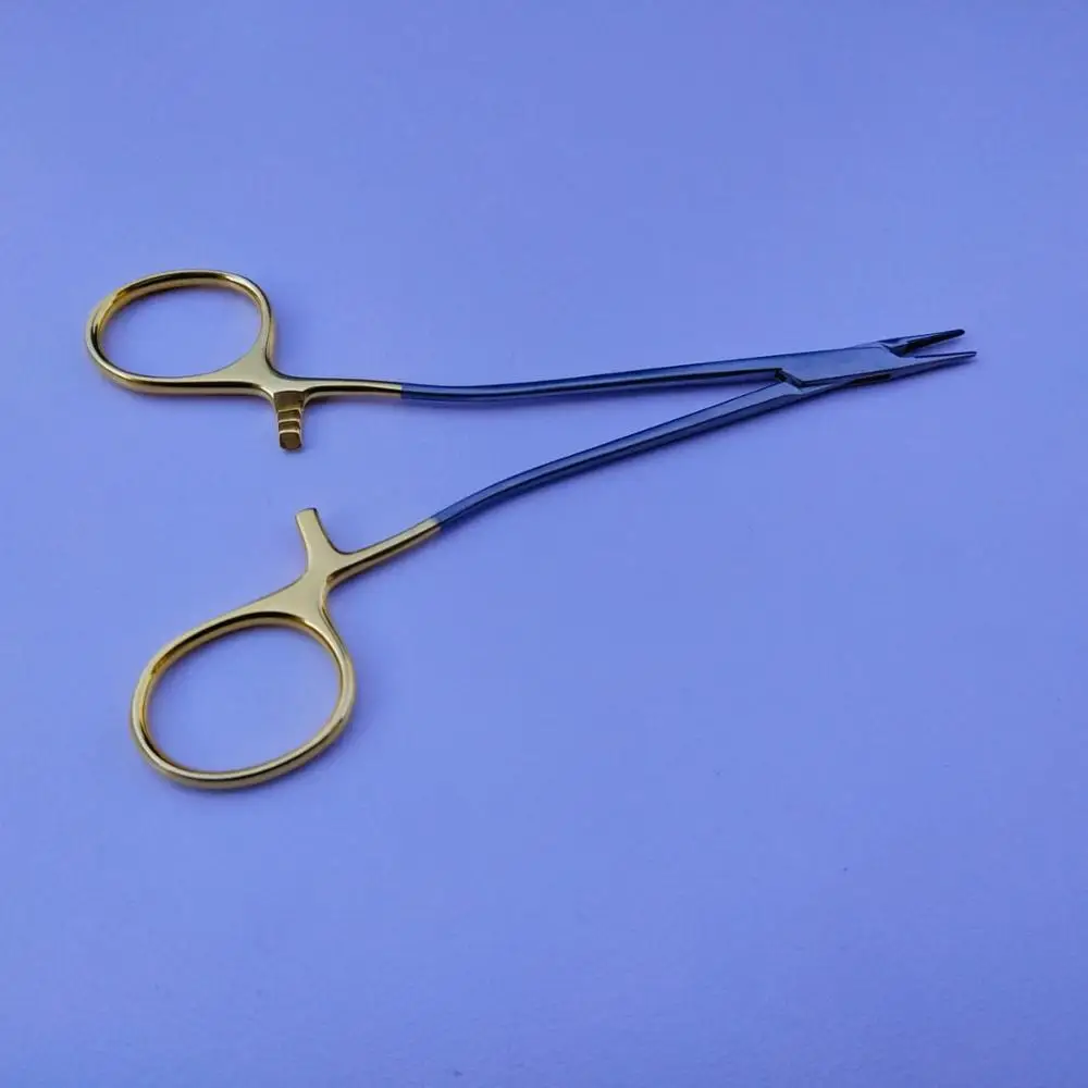 Sarot Needle Holder - Tungsten Carbide Tc Gold 18cm German High Quality Suppliers mahersi