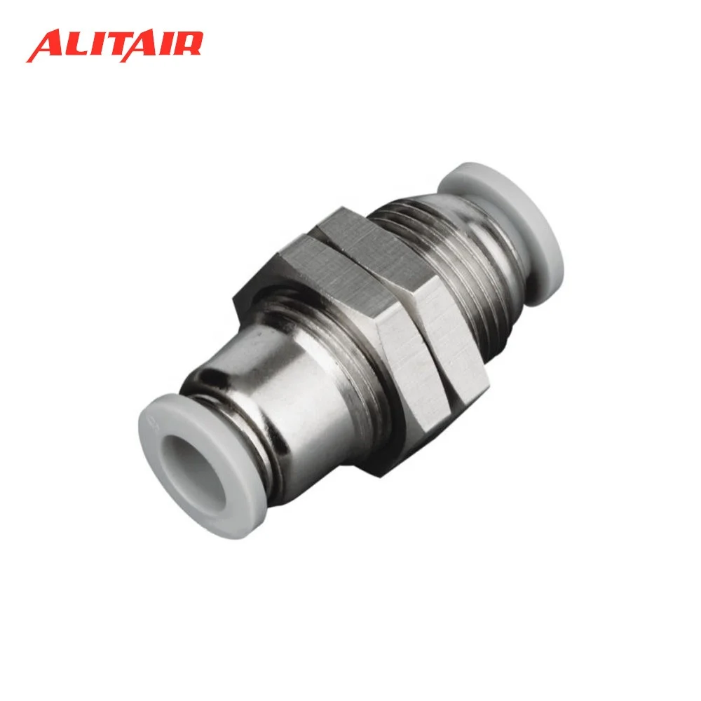PM04 PM06 PM08 PM10 PM12 Air Connectors bulkhead Hose Fittings Push In Fittings pneumatic connector