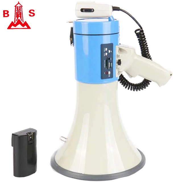 Yiwu wholesale price multi function megaphone manufacturer power loudhailer with handheld microphone