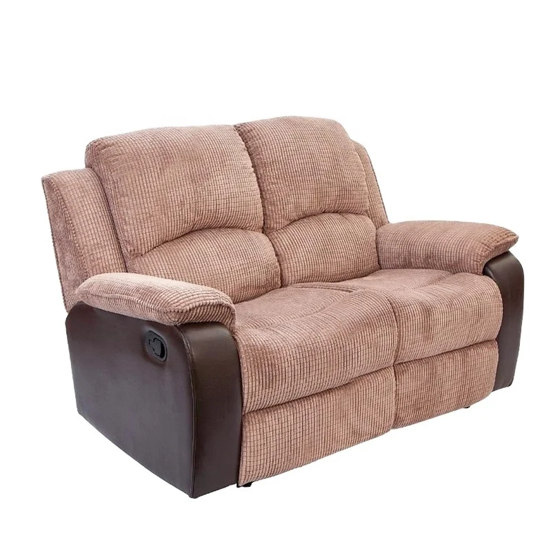 JKY Furniture 3 Seater Fabric Manual High Back Loveseat Motion Recliner Sofa Set Reclining With Massage For Living Room