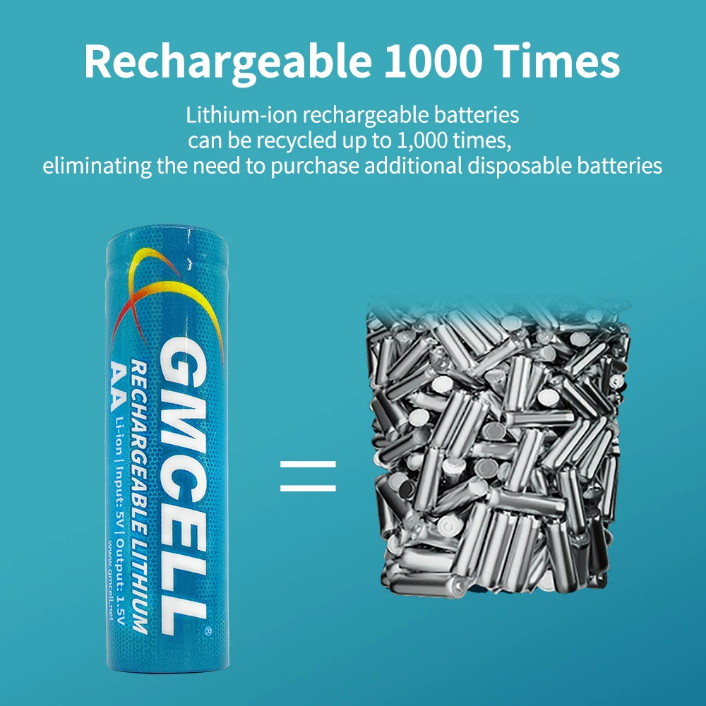 GMCELL ifr14500 3.7v 800mah aa lithium ion baterie icr 14500 3.7v 500mah 1.5v li ion battery