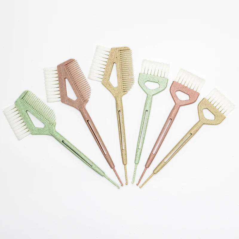 Wheat Straw Solon Hair Color Brush Professional Soft Bristles Hair Dye Tint Brush Styling Tools for Hair Color