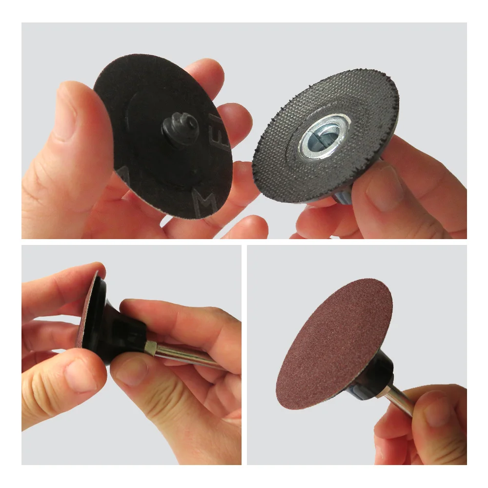 35PCS Sanding Discs Set 2 inches Quick Change Disc Surface Conditioning Discs with 1/4 inch Shank Holder for Surface Prep