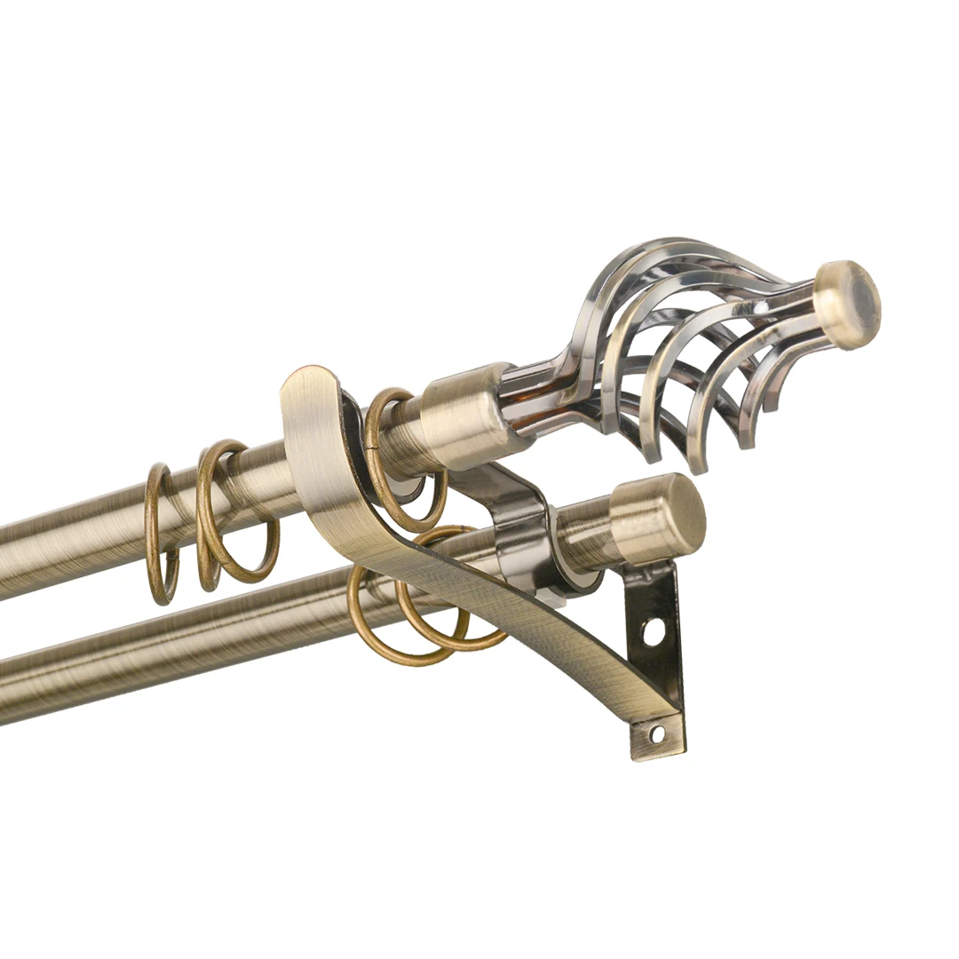 Оптовая продажа высокое качество домашний декор дешевые классические комплекты карнизов для занавесок Аксессуары штор металлические карнизы