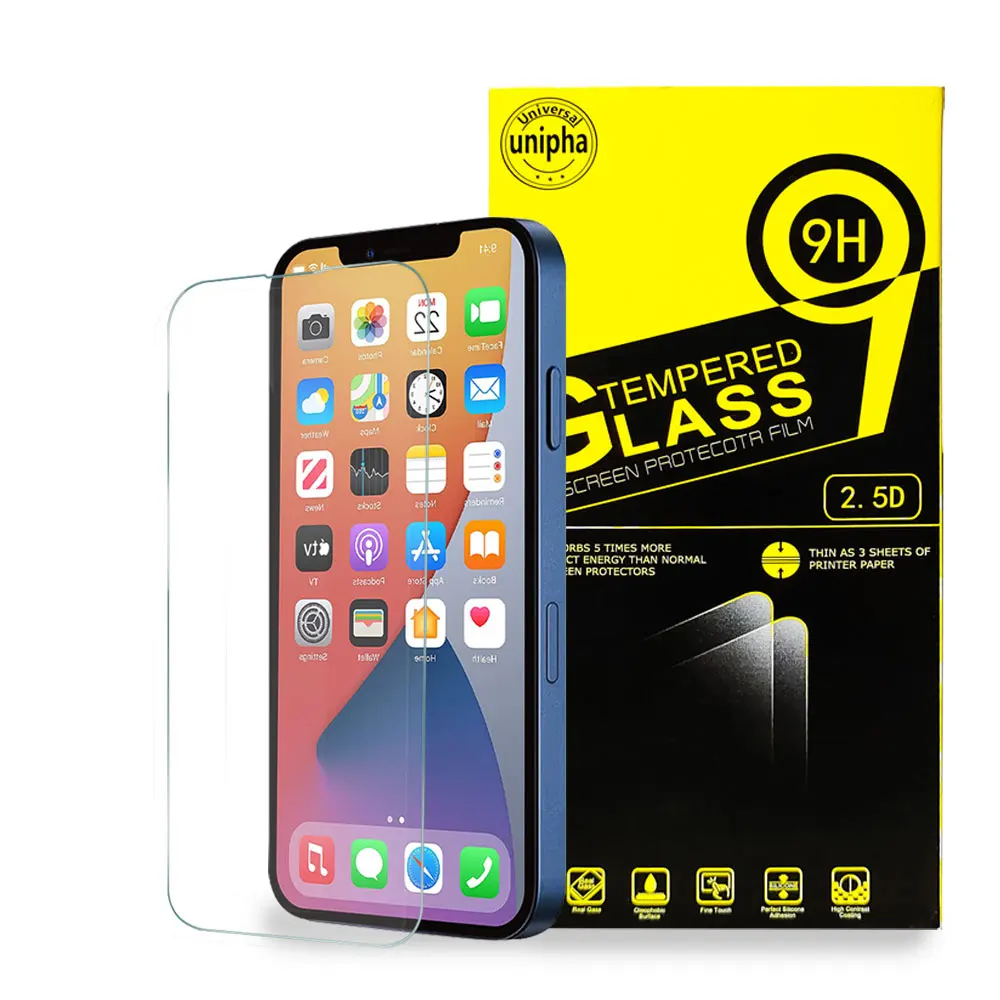  6.5 inch Mobile Tempered Glass 9H For iphone 13 12 xs Max Screen Protector XS