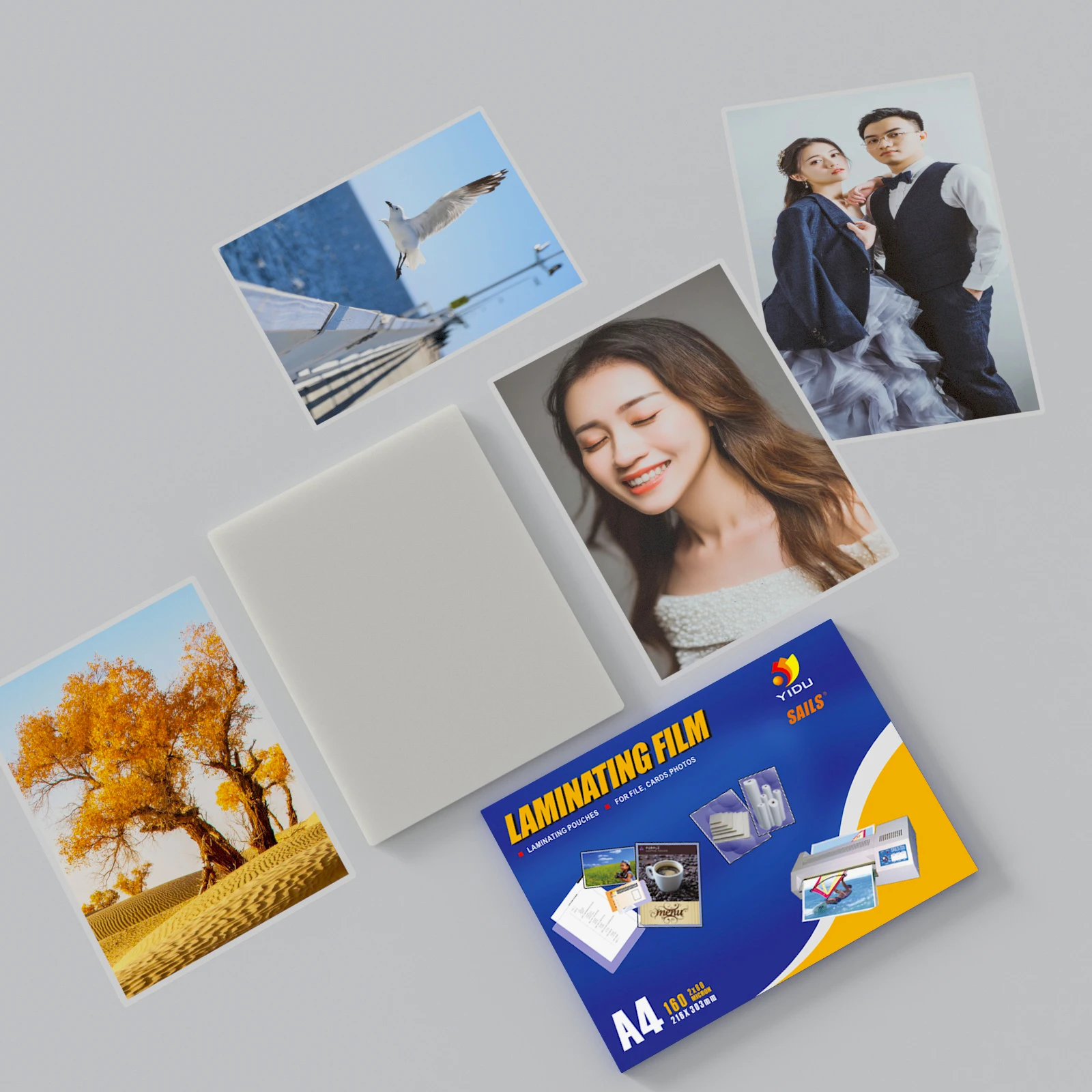 Huizhou YIDU 216x303 мм 75mic 75u A4 размеров ПЭТ термопленка для ламинирования