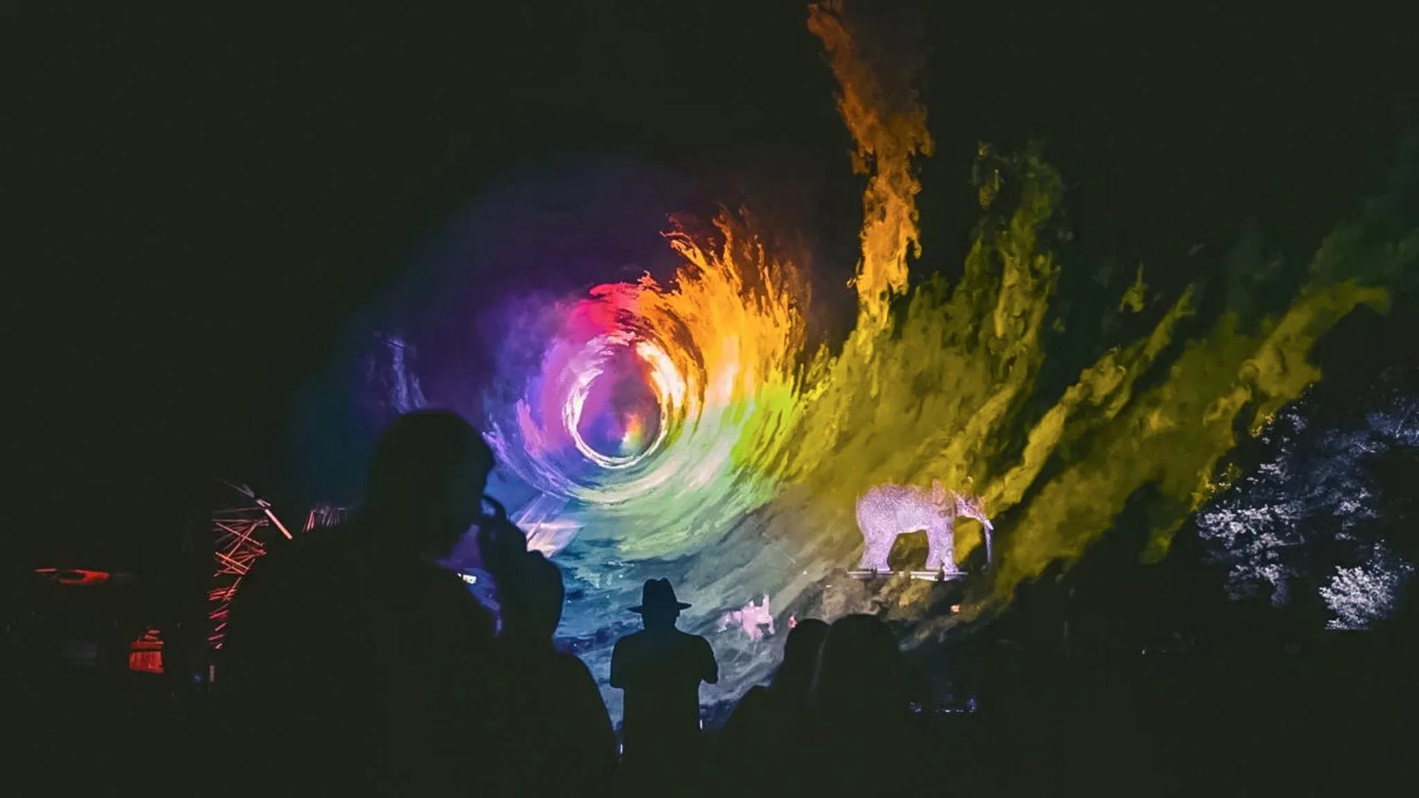 High Power RGB Animation Sky Landscape Projector 80W 100W Laser Light for City Landmark Outdoor Event Project Advertising