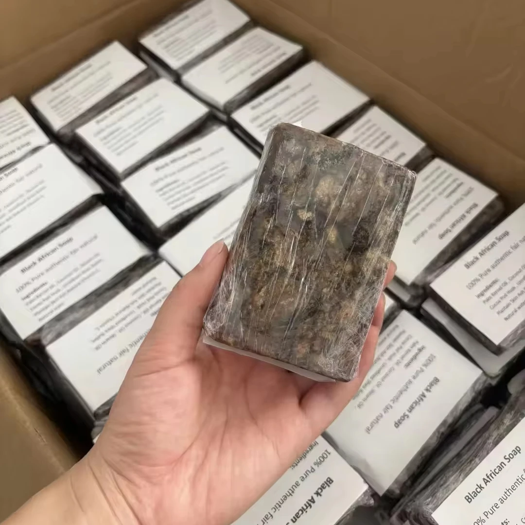 Specialty Organic African Black Soap Acne & Dark Spots Dry Skin Treatment Pimples Blackhead Handmade Soap for face & body