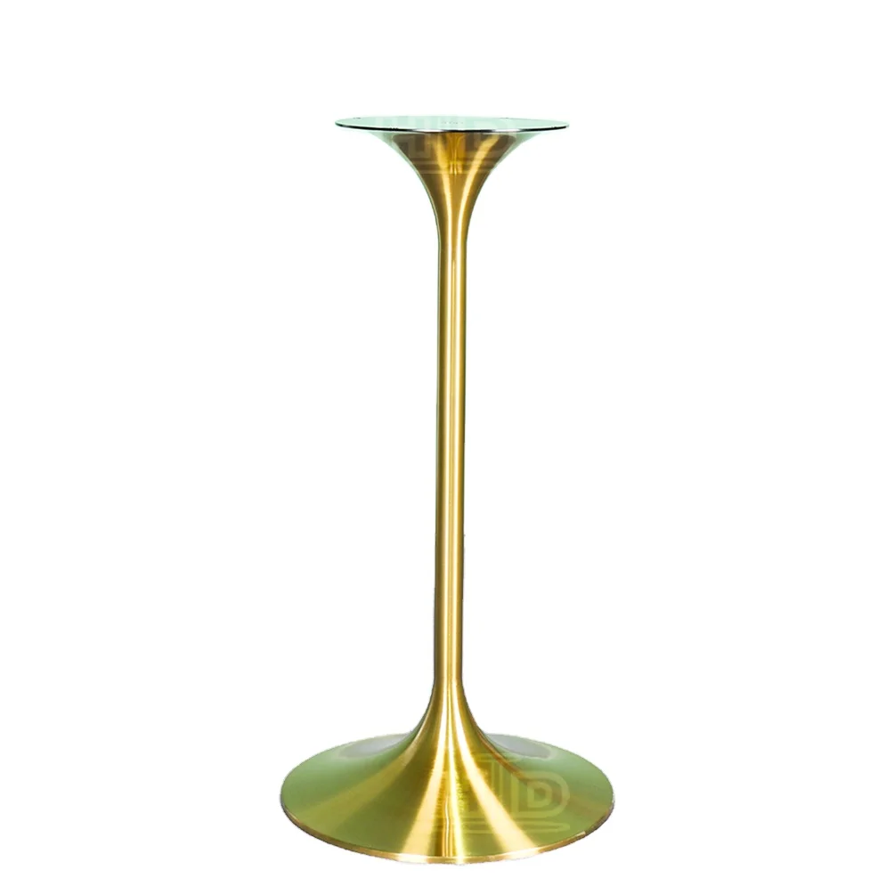 Popular sale brushed brass bar height table legs