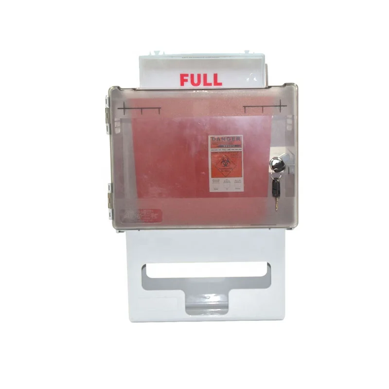Hot sale 5 quart sharps container wall mount sharps container bracket