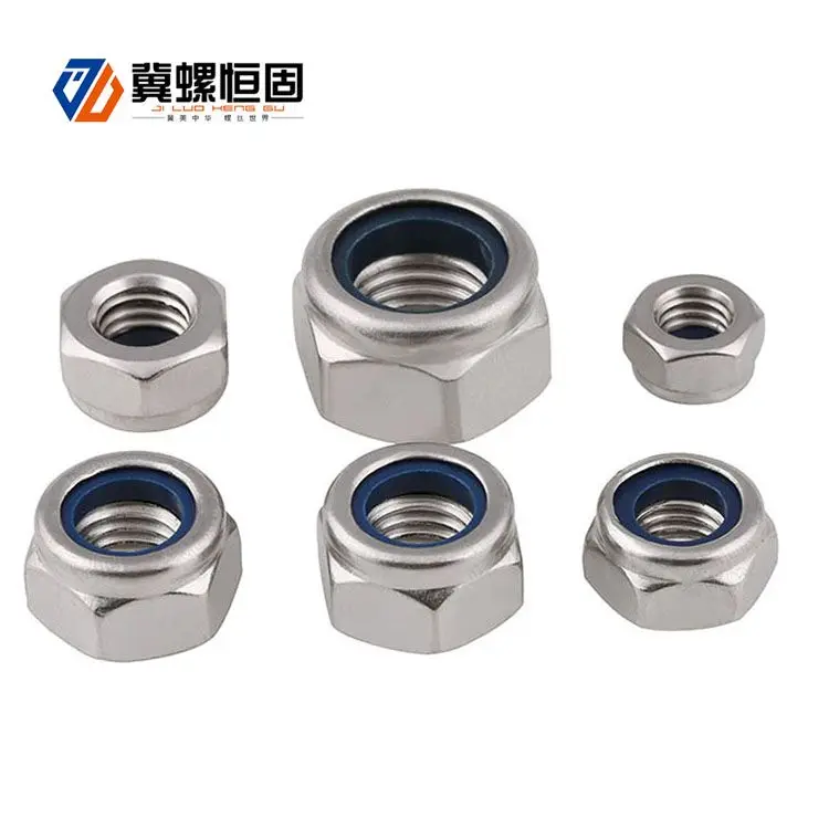 China oem stainless Steel Nylon Insert Lock Nuts supplier