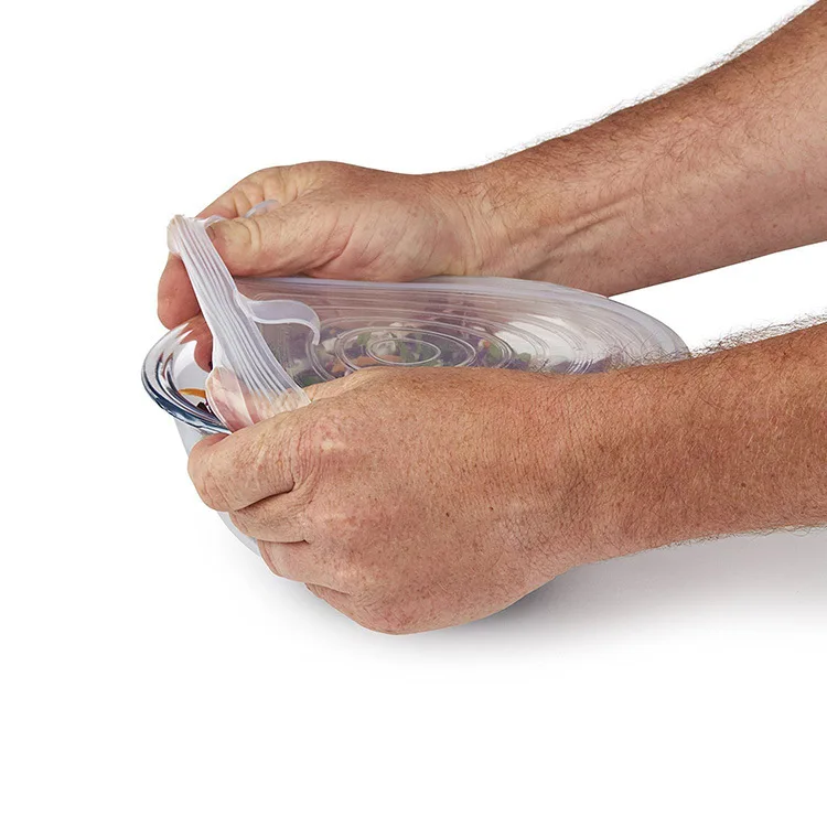 
silicone stretch food fresh cover/wraps pass LFGB 