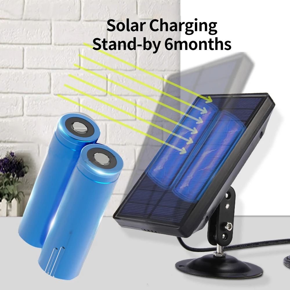 High Quality WIFI Bullet Camera Housing Solar CCTV WIFI Camera Surveillance Home Tuya Camera With 18650 Rechargeable Battery