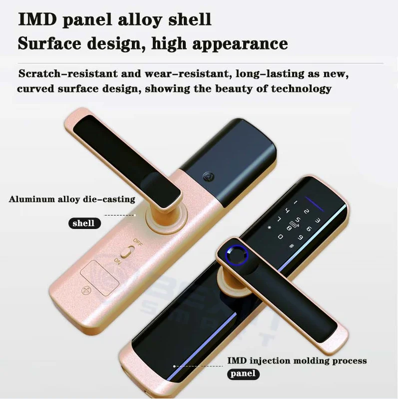 TUYA APP Smart Door Lock WiFi Electronic Fingerprint Digital Lock with Alexa Google Home