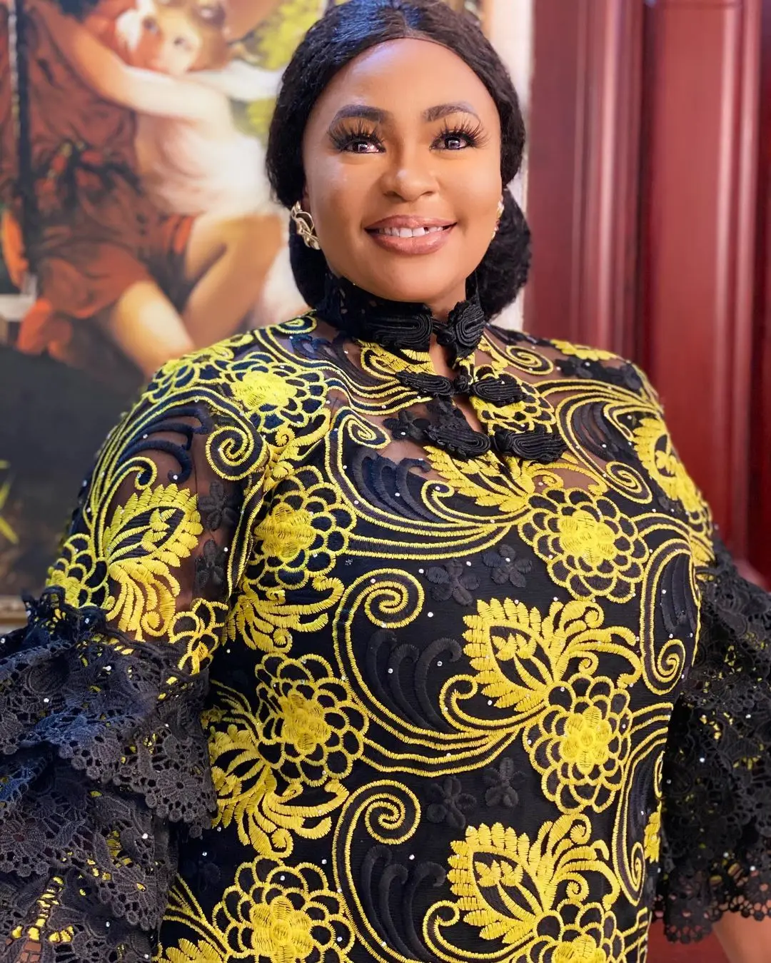 Wholesale vendor african boubou casual lace dresses women long sleeve 2021 womens plus size maxi clothes dress