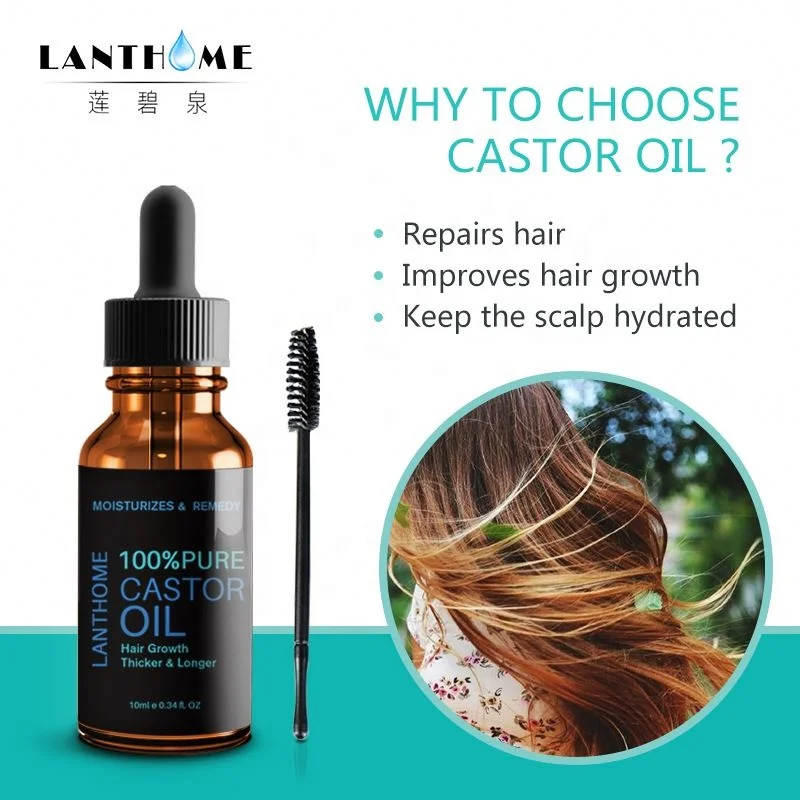Lanthome castor oil for hair Growth Liquid Hair Conditioner Original Prevent Skin Aging EyeLash Enhancer castor oil for hair