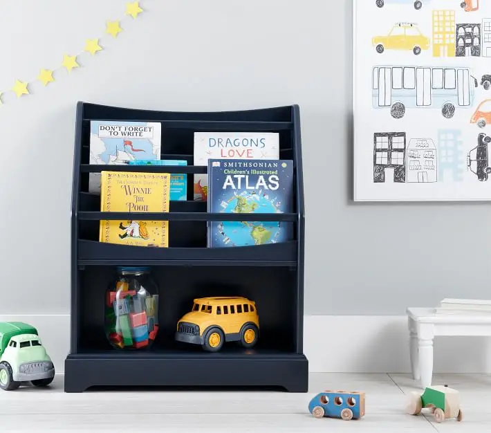 Nursery Wooden Bookcase Book Reading Stand Rack for Kids preschool furniture