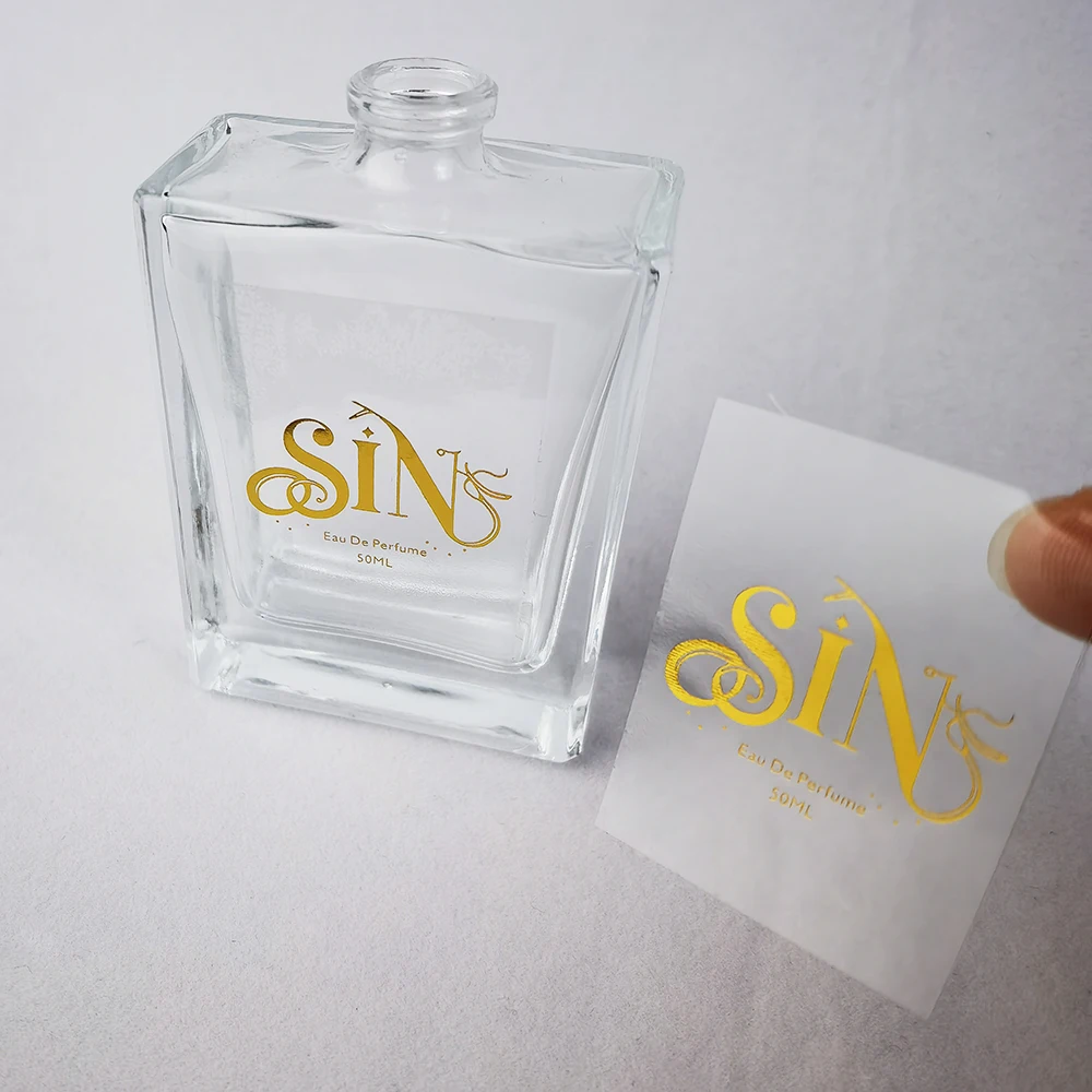 Custom Private Labeling Cosmetics Perfume Bottle Cosmetic Jar Packaging Labels Stickers Printing