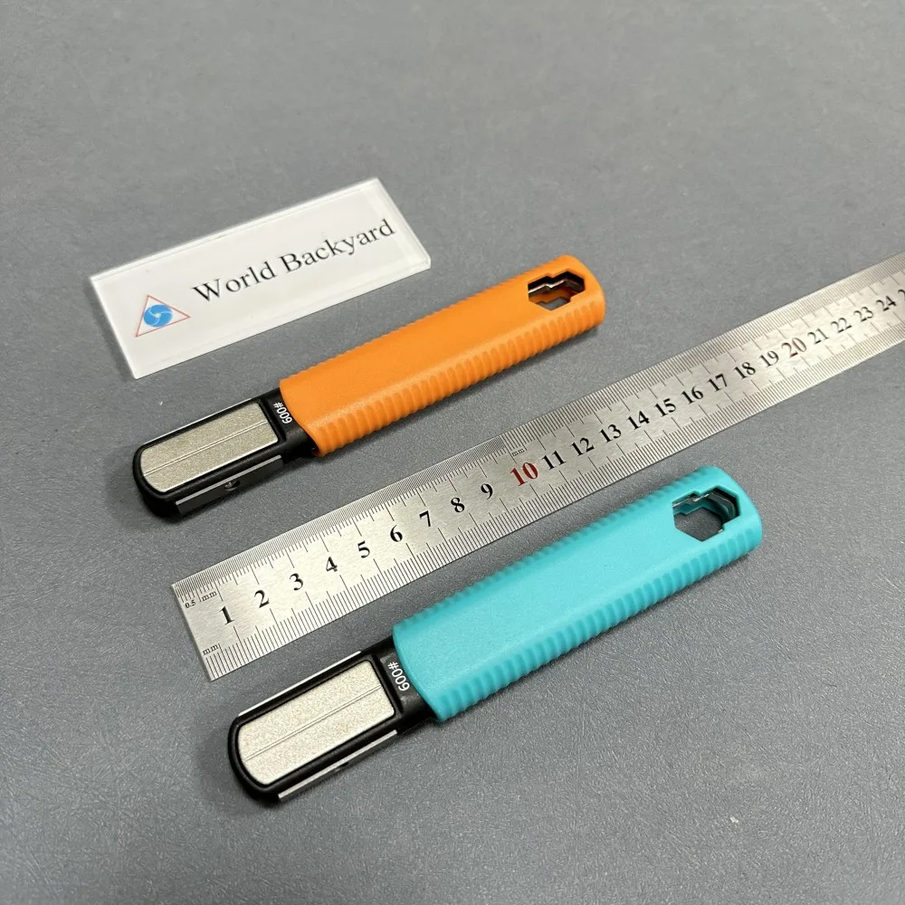 Premium multi-function mini knife sharpener with scissors stage Diamond  Coarse and fine retractable knife sharpening tool