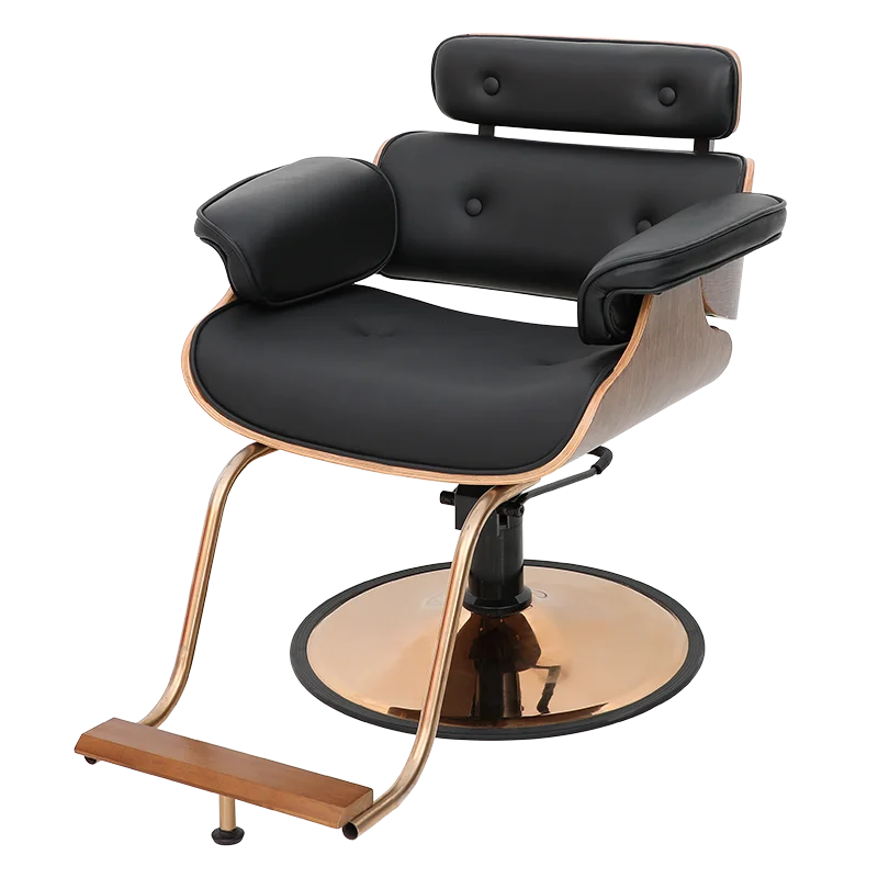 Luxury Portable Salon Equipment Furniture Hairdressing Barber Chair Adjustable Height Styling Chair Salon Antique Barber Chair