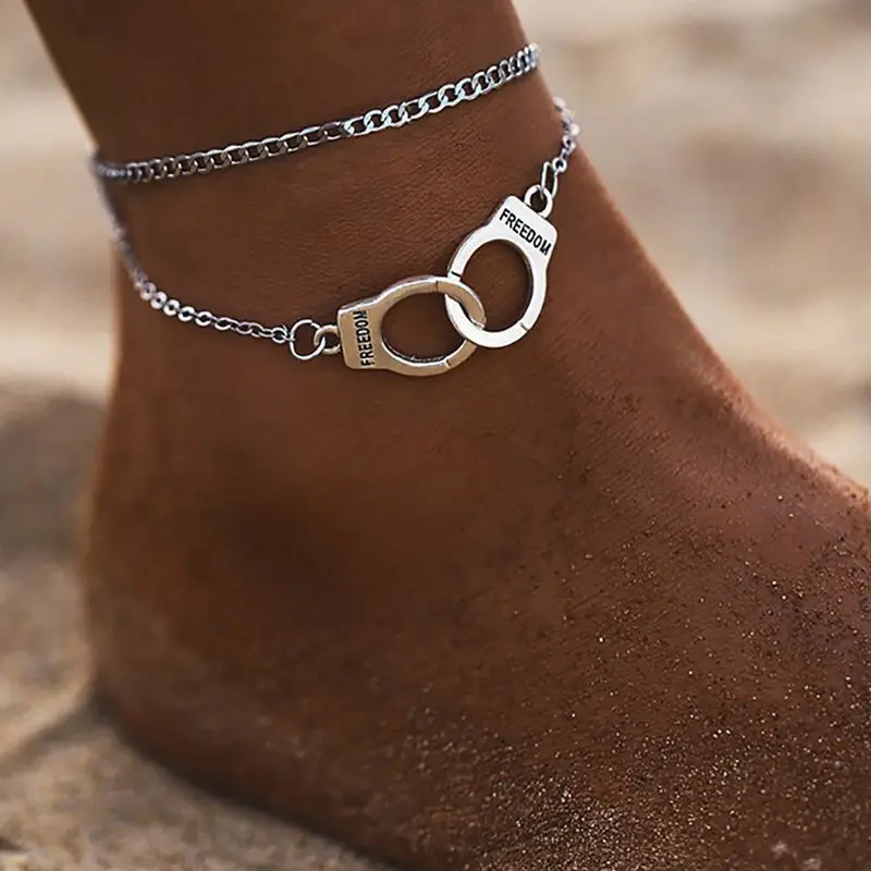 2022 Anklets Stainless Steel Foot Jewelry Bracelet Gold Plating Stainless Steel Women Bracelet Anklets Bling New