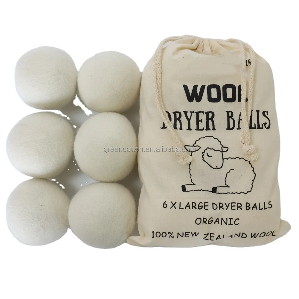 Wholesale IN STOCK 100% New Zealand Felt Laundry Wool Dryer Balls 7CM Diameter